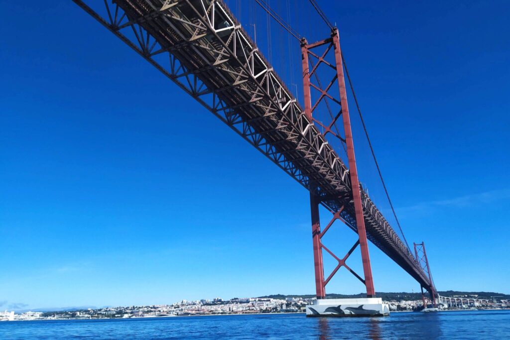 BeLocal Sailing tours Lisbon Portugal Bridge over the Tagus River