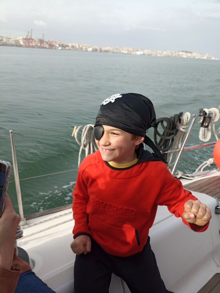 BeLocal Sailing Tours Lisbon Portugal Pirate on board